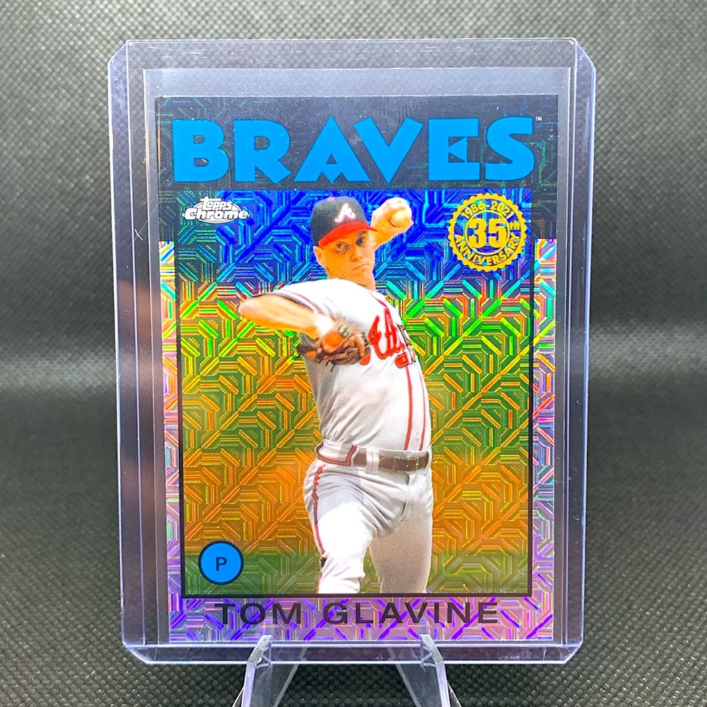 Tom Glavine Topps Chrome 35th Anniversary Atlanta Braves MLB Hall of Fame Legend